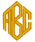 Diamond (3 letters-Monogram) +€2.00