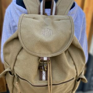 Vintage canvas backpack