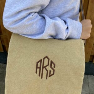 Vintage canvas messenger