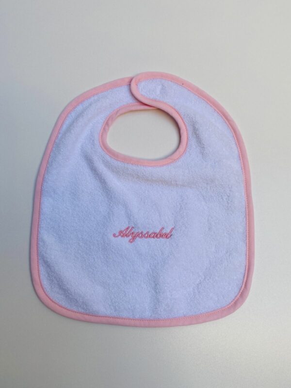 Bib light pink & light blue
